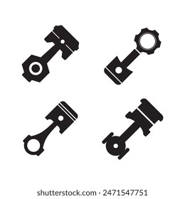 Piston icon symbol illustration logo design