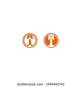 piston icon vector automotive logo