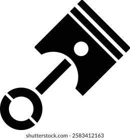 piston icon. vector design template. isolated on white background. simple and clean. Vector illustration
