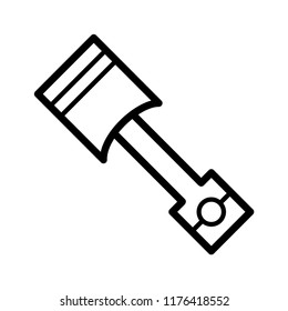 Piston icon vector flat style 