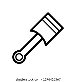 Piston icon vector flat style 