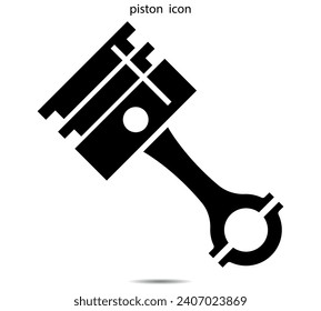 gráfico de ilustración vectorial de icono de pistón en segundo plano