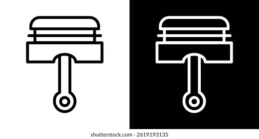 Kolbensymbol. Vektorgrafik, Piktogramm einzeln. editierbar