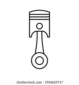 Piston icon. vector machine, vector illustration.