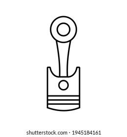 Piston icon. vector machine, vector illustration.