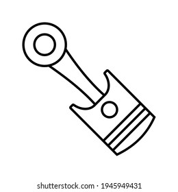 Piston icon. vector machine, vector illustration.