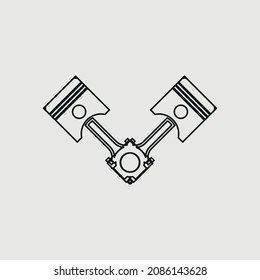 Vektorsymbol für Kolbensymbol