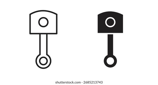 Piston icon vector sign symbol