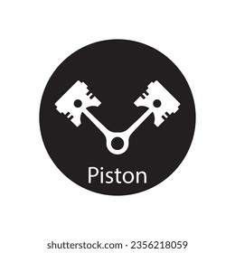 piston icon vector template illustration logo design