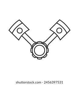 Icono de pistón Ilustración de Plantilla de Vector Diseño de logotipo