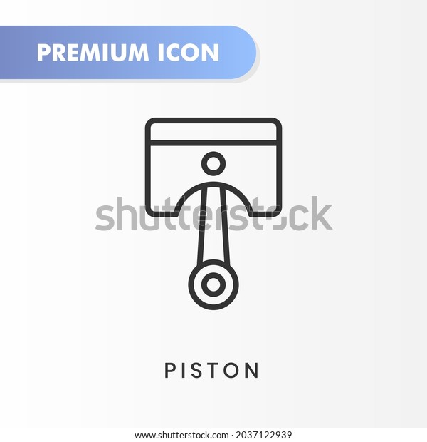 piston icon for your website design, logo, app,\
UI. Vector graphics illustration and editable stroke. piston icon\
outline design.