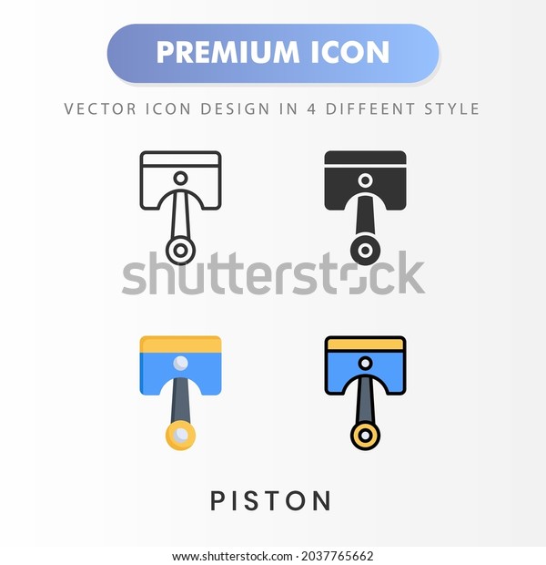piston icon for your\
website design, logo, app, UI. Vector graphics illustration and\
editable stroke.