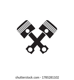 piston illustration, can be used as an ornament of a logo or icon.