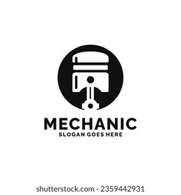 Piston logo design vector illustration
