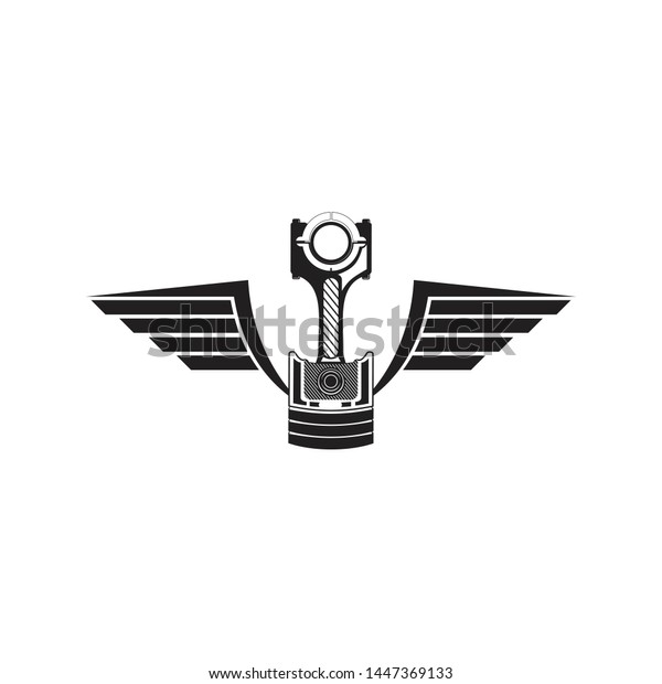 Piston logo design vector\
template