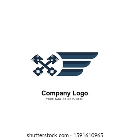 Piston Logo Icon Pack,Vector Illustration.