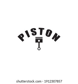 Piston logo illustration design vector template