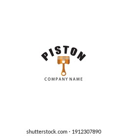 Piston logo illustration design vector template