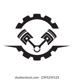 Piston logo images illustration design