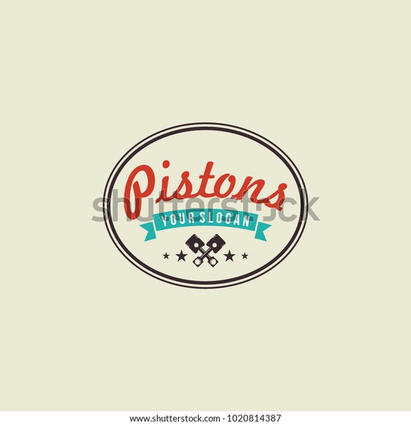 Piston logo vector. Machine\
logo