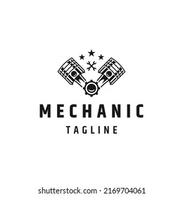 Pistenmechanik-Logo-Symbol-Design-Vorlage flach Vektorgrafik