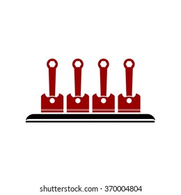 Piston Motor Rider Logo Template