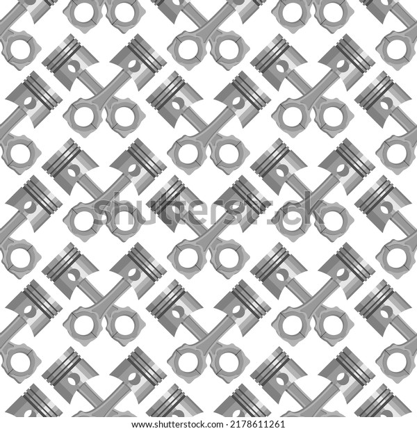 Piston pattern seamless. Motorcycle club\
background. biker club\
texture