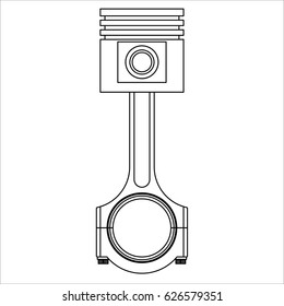 PISTON AND ROD