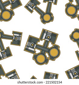 piston seamless vector pattern illustration clip art