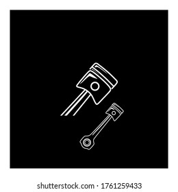 piston silhouette logo from the engine