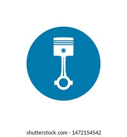 Piston simple icon. Flat vector illustration EPS 10