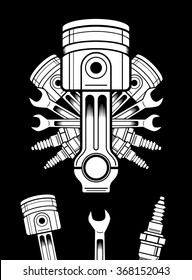 11,777 Motorcycle Parts Vectors Images, Stock Photos & Vectors 