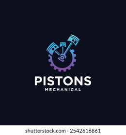Piston technology logo, piston technology logo symbol, piston engine maintenance, piston spare parts