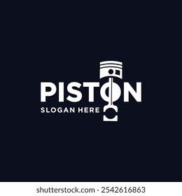 Piston technology logo, piston technology logo symbol, piston engine maintenance, piston spare parts