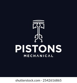 Piston technology logo, piston technology logo symbol, piston engine maintenance, piston spare parts