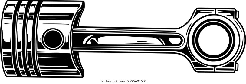 piston vector hand drawn illustration