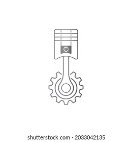 piston Vector icon design illustration Template