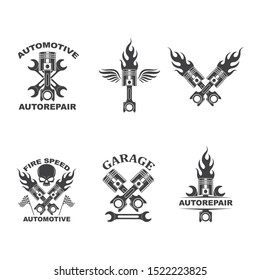 piston vector icon illustration design template