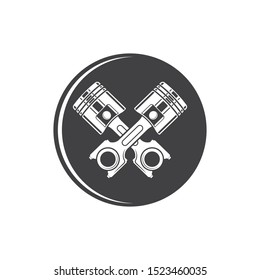 piston vector icon illustration design template