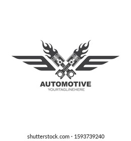 piston vector icon illustration design template
