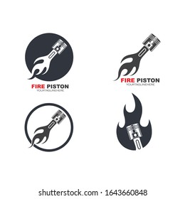 piston vector icon illustration design template