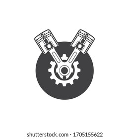 piston vector icon illustration design template