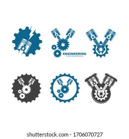 piston vector icon illustration design template