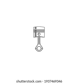 Piston vector icon illustration logo design