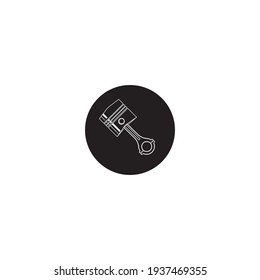 Logo de la ilustración del icono del vector Piston