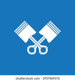 Logo de la ilustración del icono del vector Piston