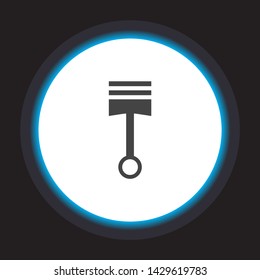 Piston Vector icon . Lorem Ipsum Illustration design