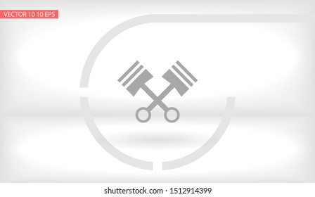Piston Vector icon . Lorem Ipsum Illustration design