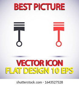 Piston Vector icon . Lorem Ipsum Illustration design
