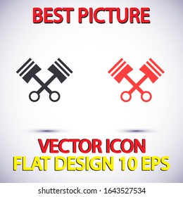 Piston Vector icon . Lorem Ipsum Illustration design
